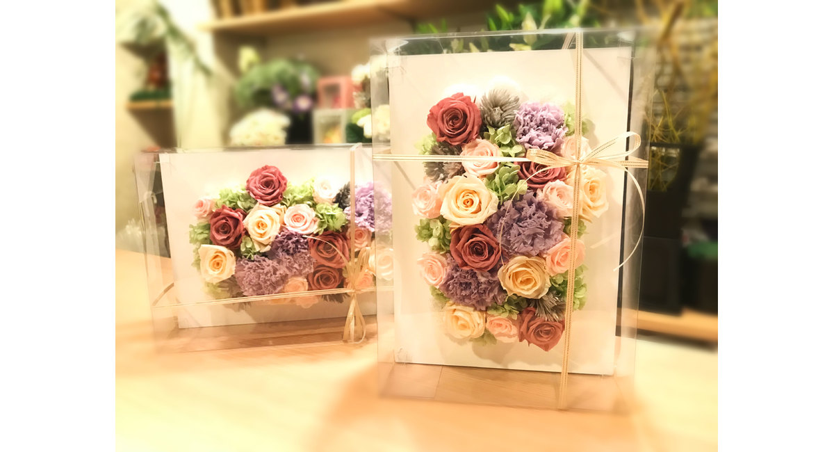 本物の花フレーム入り リーフ インテリア 壁掛け 24K GOLD ◯◯ 【公式