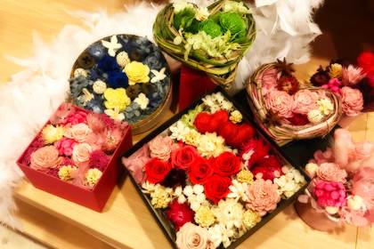 銀座の花屋KT.Flowerのギフト　枯れないお花【プリザーブドフラワー】