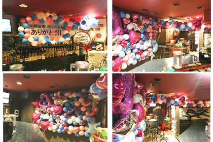 銀座の花屋KT.Flowerのギフト　バルーン　装飾