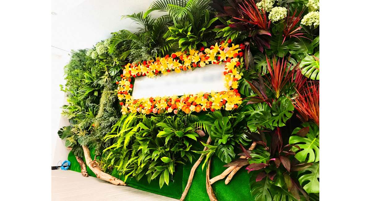 花屋を銀座でお探しならKT.Flowerへ　グリーンウォール